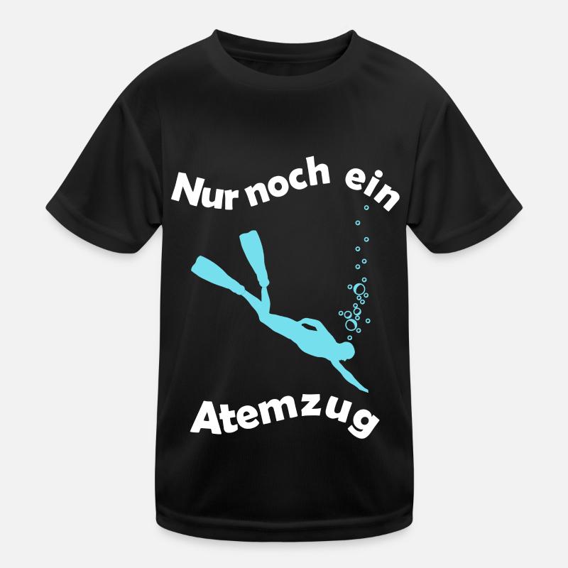 Nur noch ein Atemzug Apnoetaucher Kinder Funktions-T-Shirt