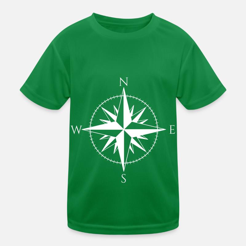 Wind Rose Cardinal Directions Seafaring Compass Kids Functional T-Shirt