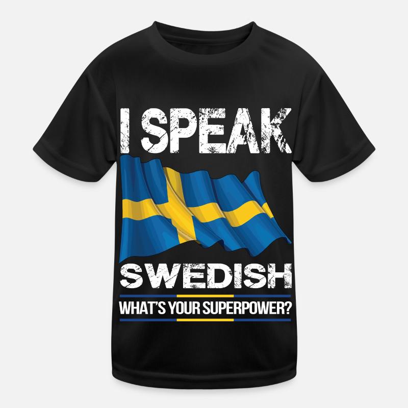 Swedish Swedish Sweden flag Kids Functional T-Shirt