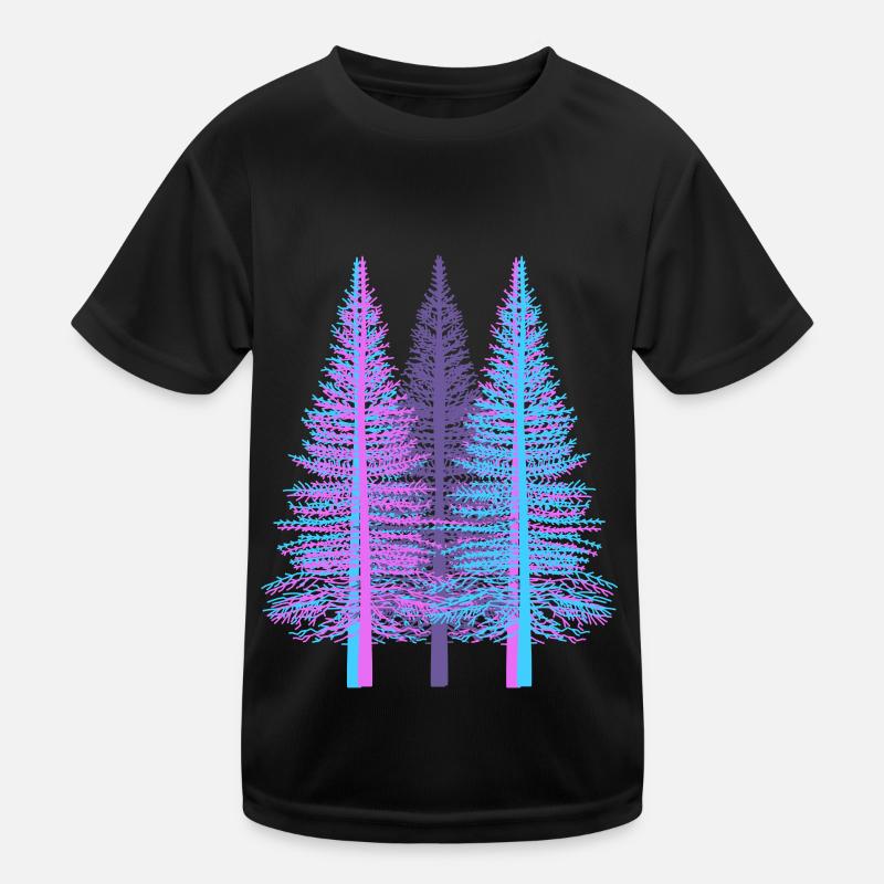 Trees Tree Fantasy Spruce Conifer Forest Fir Kids Functional T-Shirt