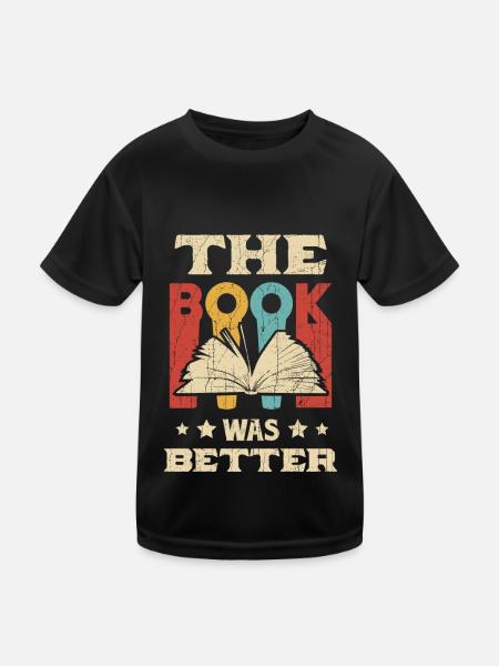 Livre Lecture Livres Littérature Lecteurs Leeratte Livre - T-shirt sport Enfant - noir - Devant