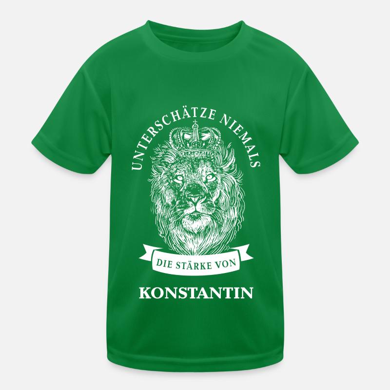Konstantin Geschenk Name Löwe Kinder Funktions-T-Shirt