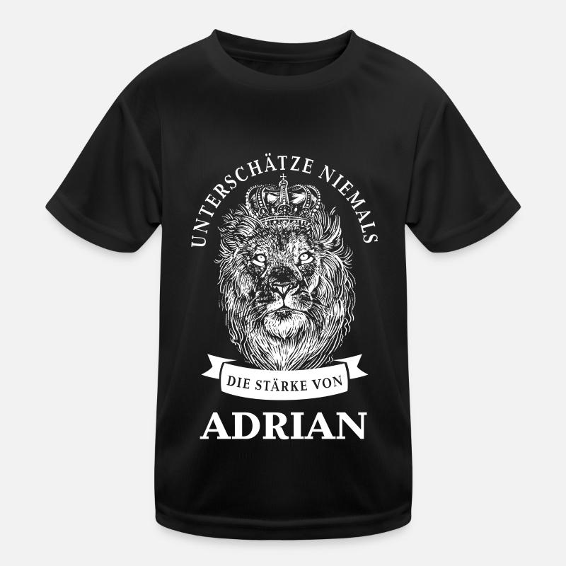 Adrian Geschenk Name Löwe Kinder Funktions-T-Shirt