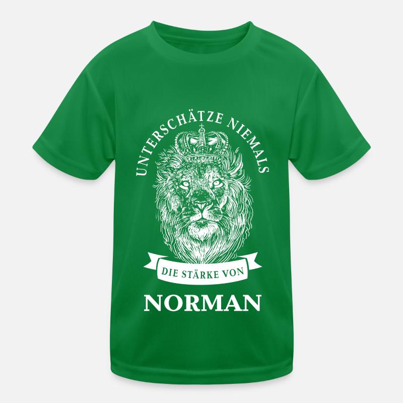Norman Geschenk Name Löwe Kinder Funktions-T-Shirt