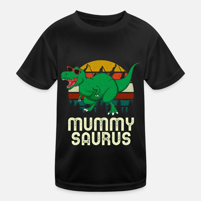 Mummy Saurus Rex Mummy Dinosaur Mummysaurus Kids Functional T-Shirt