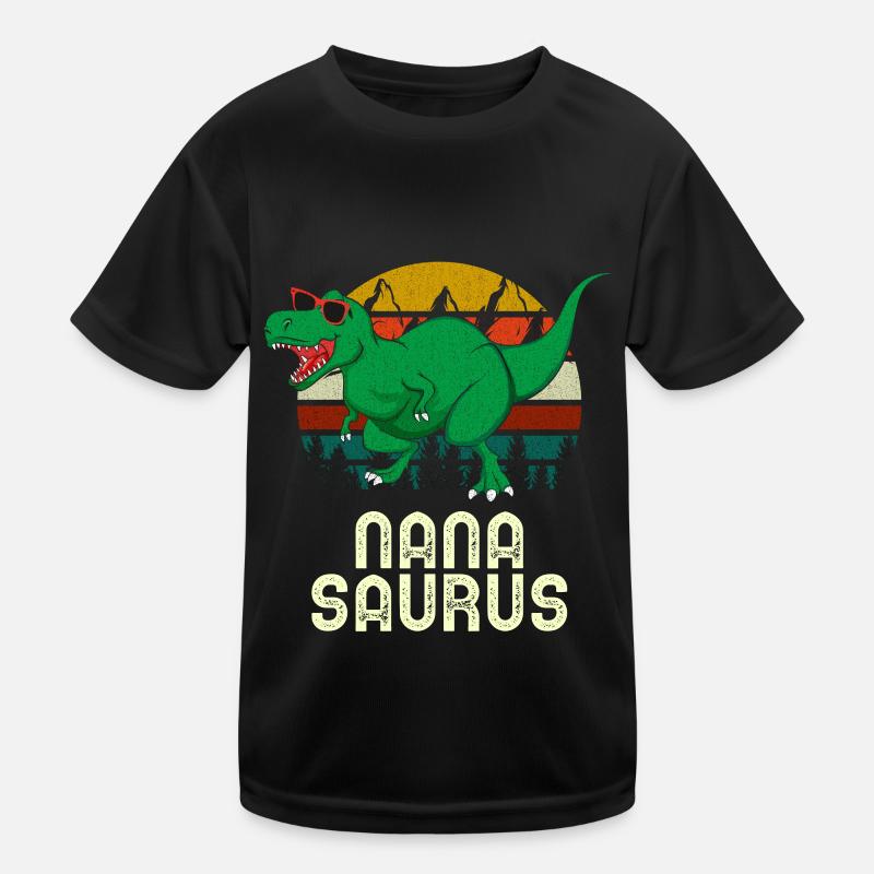 Nana Saurus Rex Nana Dinosaur, Nanasaurus, Kids Functional T-Shirt