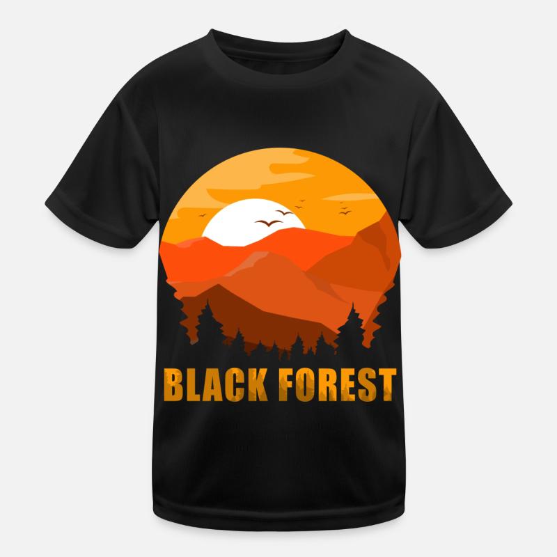Black Forest Sunset Kids Functional T-Shirt