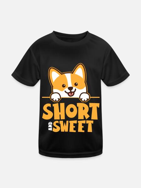 Welsh Corgi Pembroke Dog Dog Owner Gift - Kids Functional T-Shirt - black - Front