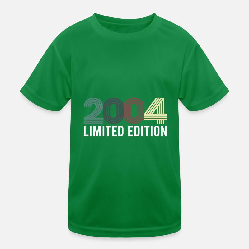 Vintage Édition Limitée 2004 Anniversaire Année de Naissance T-shirt sport Enfant