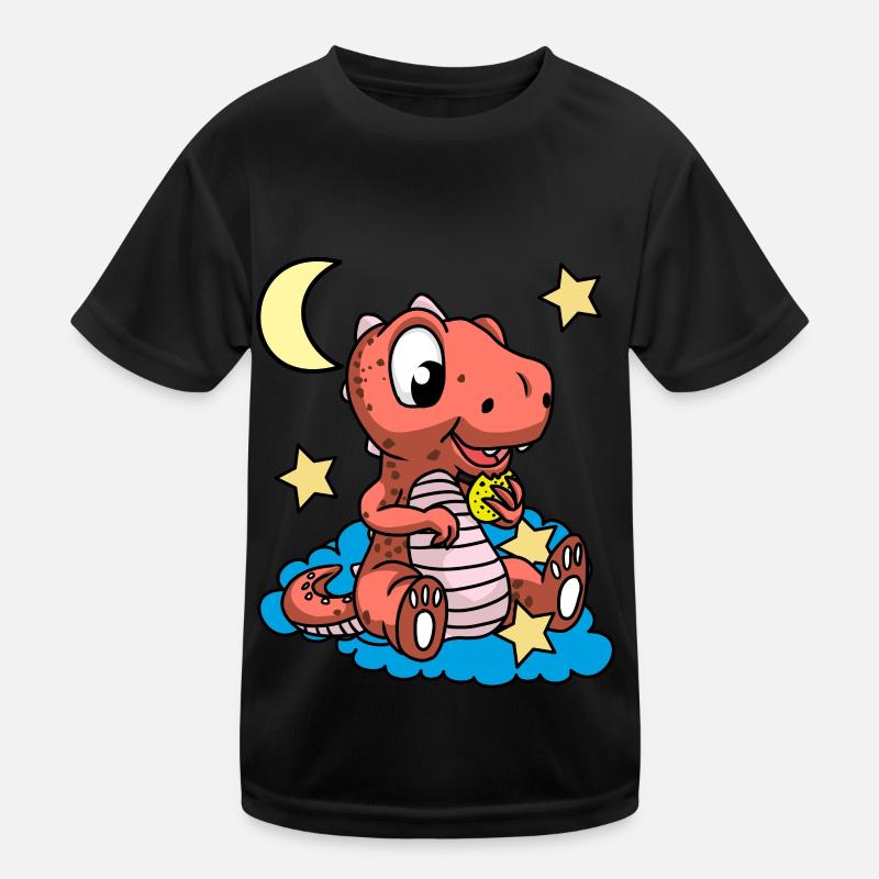 Guten Nacht Dino Drachen Kinder Sternenhimmel Kinder Funktions-T-Shirt