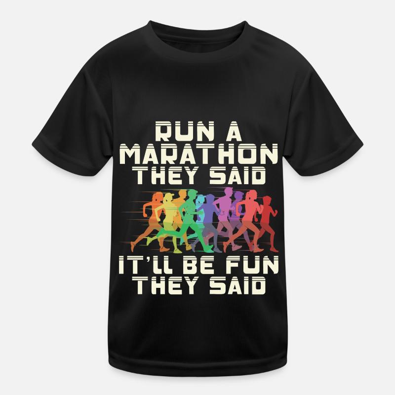 Marathon Marathon Marathon Runner Cadeau T-shirt sport Enfant