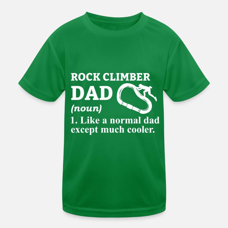 Boulder Klettern Bergsteigen Felsklettern Geschenk Kinder Funktions-T-Shirt