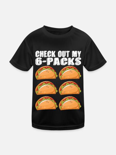 Tacos Taco Mexicain Fast Food Cadeau - T-shirt sport Enfant - noir - Devant