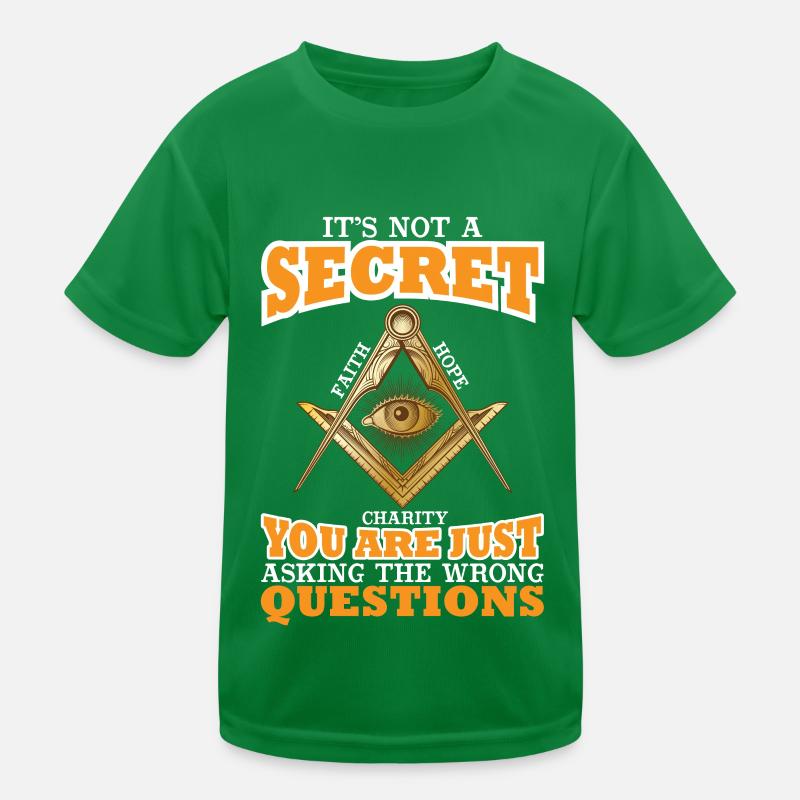 Société secrète franc-maçonne Illuminati Winkelzirkel T-shirt sport Enfant