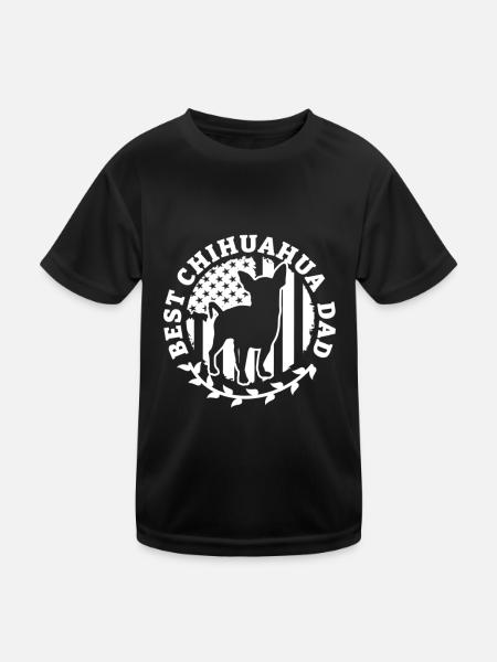 Chihuahua Hund Chihuahua Welpe Chiwawa Geschenk - Kinder Funktions-T-Shirt - Schwarz - Vorne
