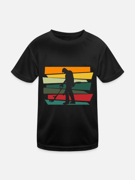 Sonde Walker Sondler Sondeln Détecteur de métaux Sonde - T-shirt sport Enfant - noir - Devant