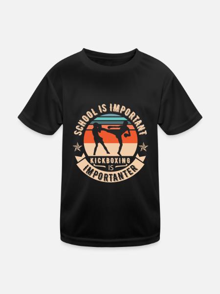 MMA Muay Thai Thai Boxing Kickboxing Boxe Cadeau - T-shirt sport Enfant - noir - Devant