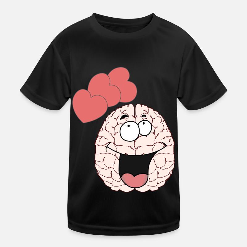 Brain Brain Feelings Love Partnership Valentine Kids Functional T-Shirt