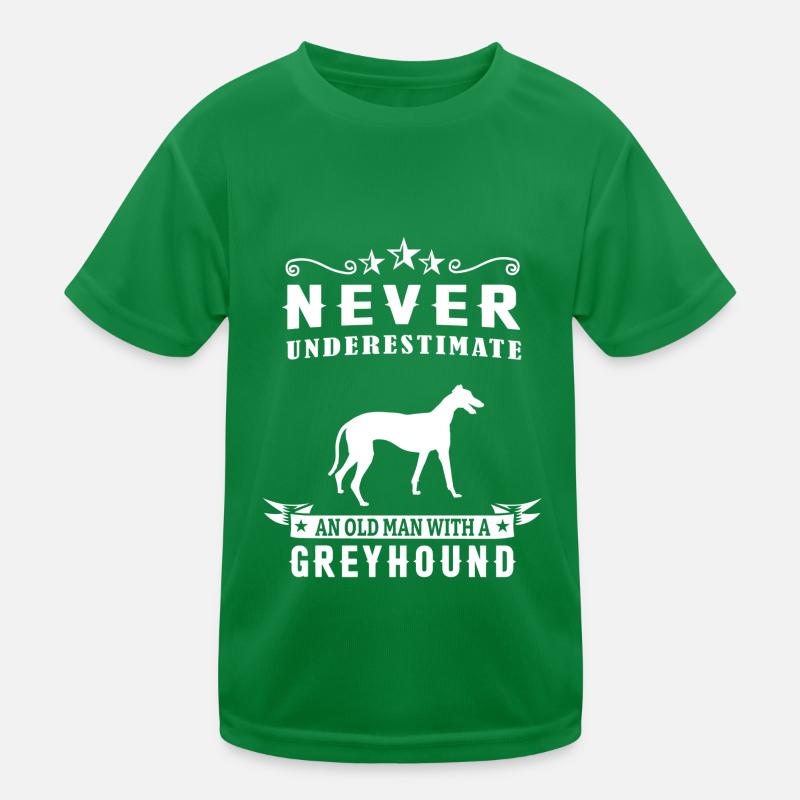 Greyhound Windhund Geschenk Kinder Funktions-T-Shirt