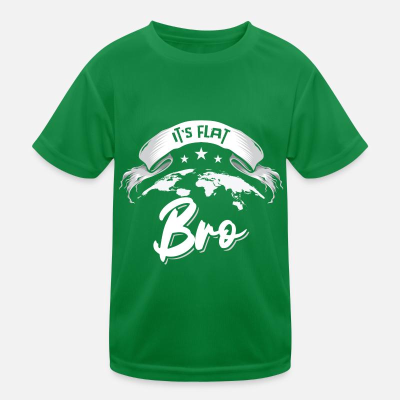 Es ist flach Bro Flat Earth Meme Kinder Funktions-T-Shirt