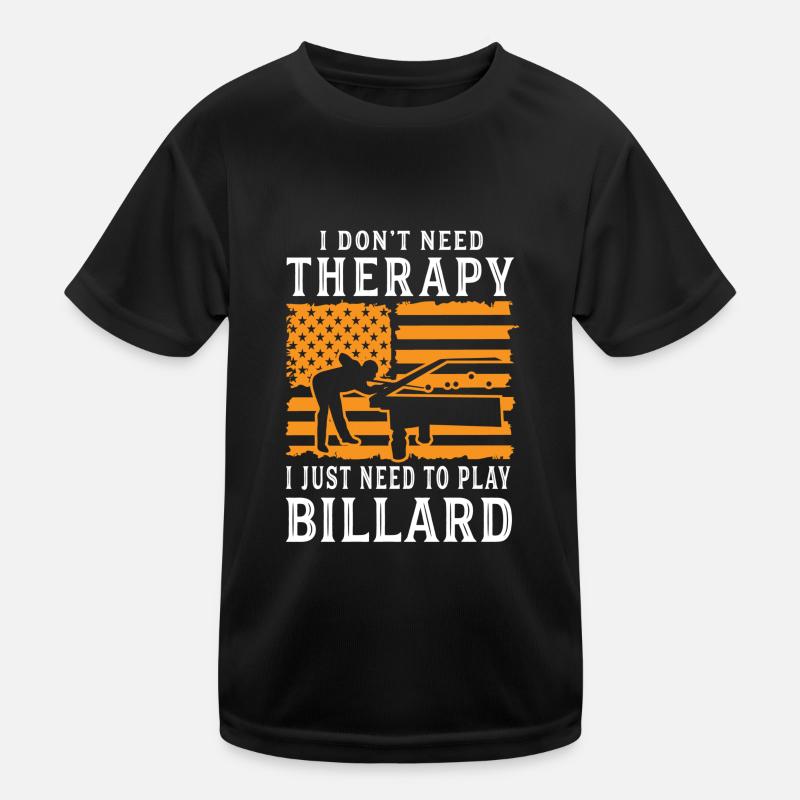Billard Piscine Billard Billard Boule Billard Billard Cuisine 8Ball T-shirt sport Enfant
