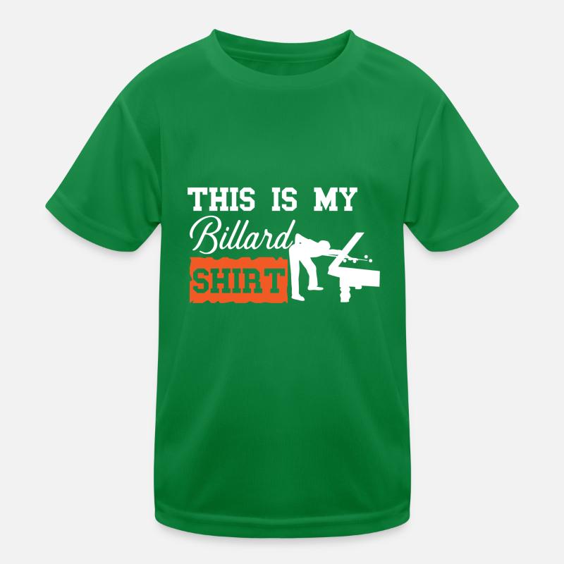 Billard Piscine Billard Billard Boule Billard Billard Cuisine 8Ball T-shirt sport Enfant