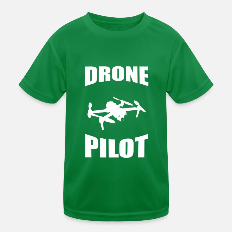 Drone Drone Drone Pilote Quadcopter T-shirt sport Enfant