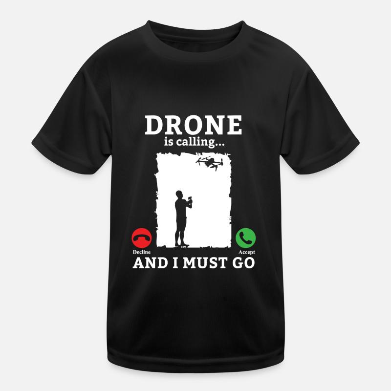 Drone Drone Drone Pilote Quadcopter T-shirt sport Enfant