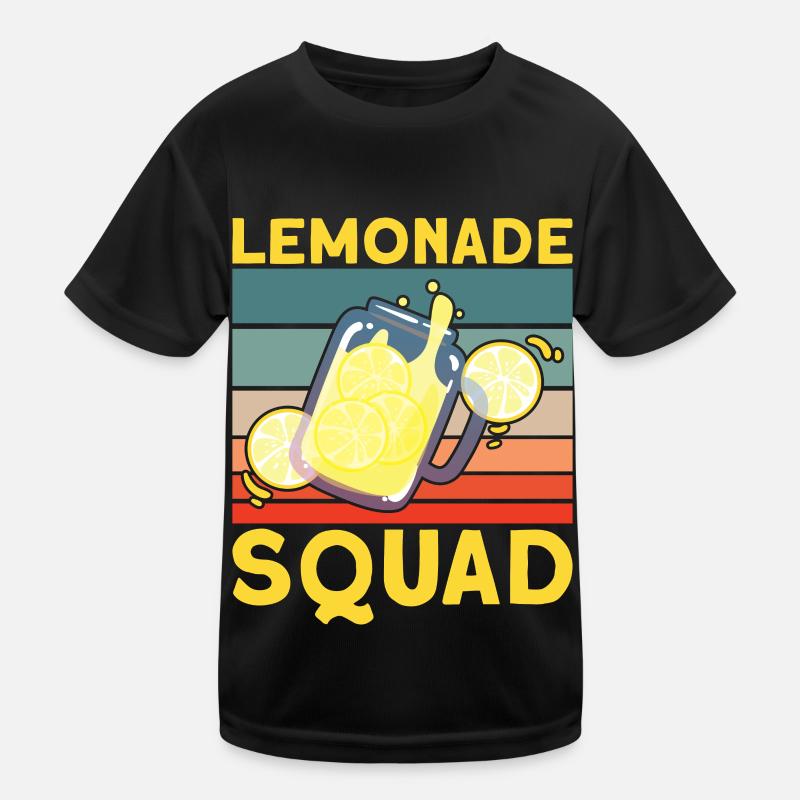 Lemonade Squad – Retro Jug Design Kids Functional T-Shirt