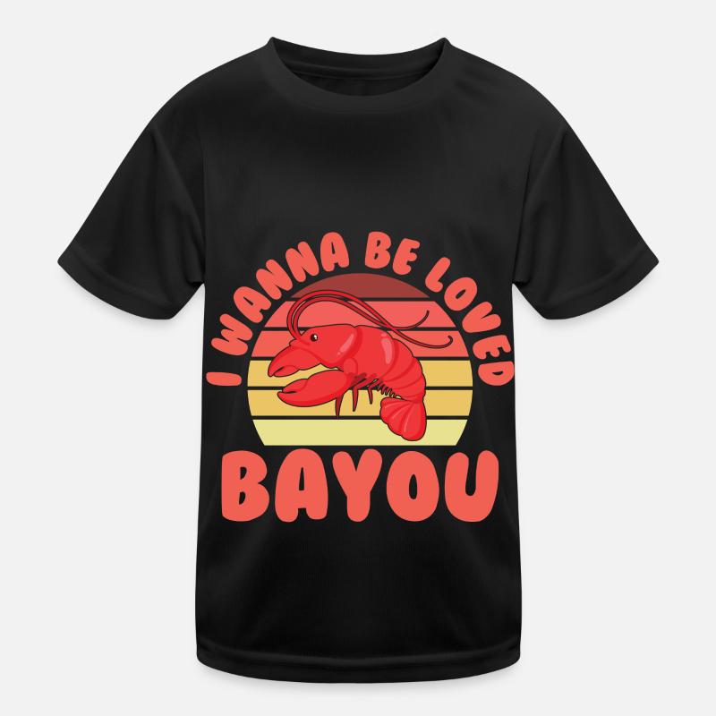 Krebs Flusskrebs Languste Crawfish Geschenk Kinder Funktions-T-Shirt