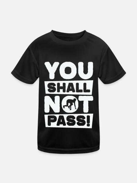 Jogger Runner Marathon Jogging Ski de fond - T-shirt sport Enfant - noir - Devant