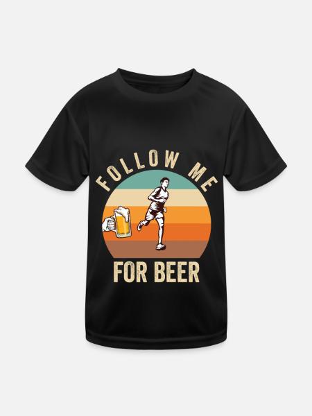 Jogger Runner Marathon Jogging Ski de fond - T-shirt sport Enfant - noir - Devant