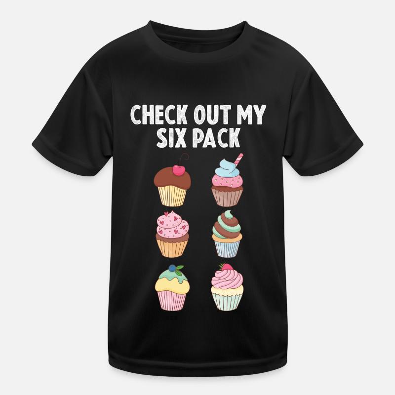 Muffin Sixpack Muffins süßes Gebäck Kinder Funktions-T-Shirt