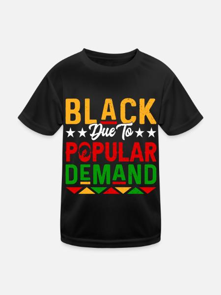 Black History Month Black History American - Kids Functional T-Shirt - black - Front