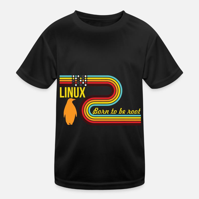Born To Be Root Linux Nerd Geek Coding Kinder Funktions-T-Shirt