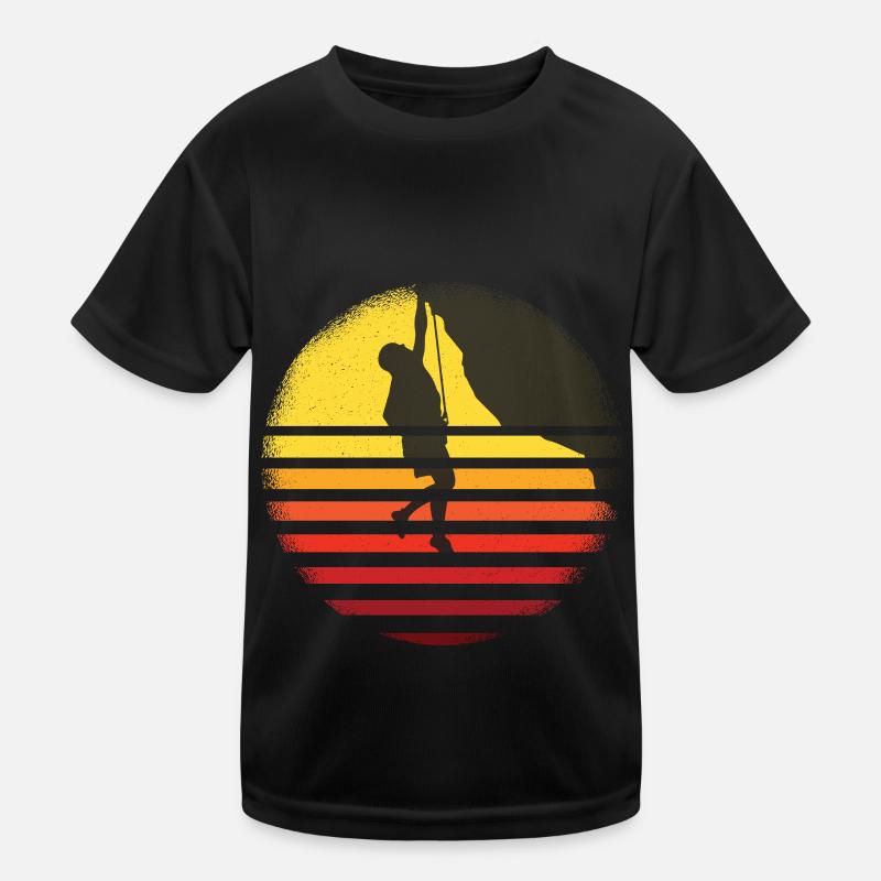 Climbing Bouldering Mountaineers Mountain Climbing Wall Kids Functional T-Shirt