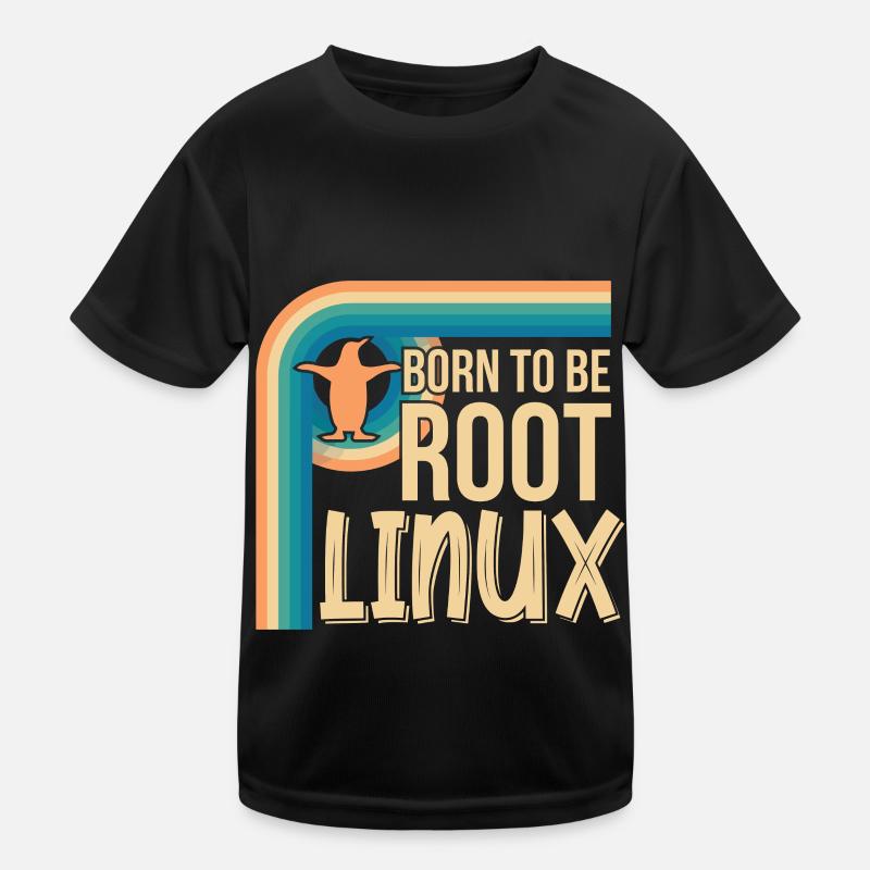 Born To Be Root Linux Nerd for Coding Kids Functional T-Shirt