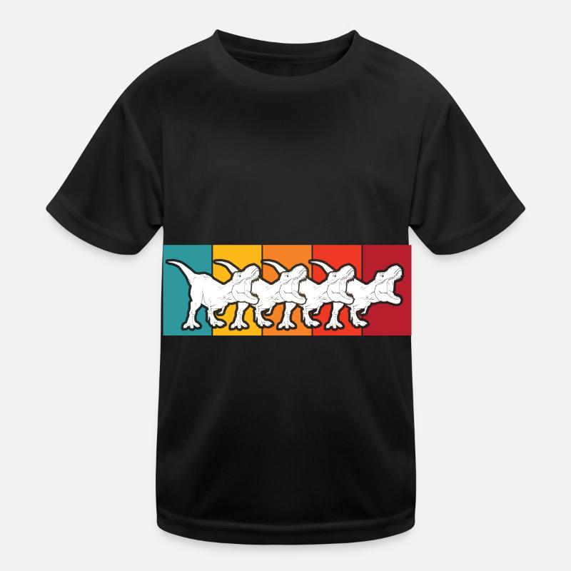 T-Rex Retro Dinos Cretaceous Dinosaurs Kids Functional T-Shirt