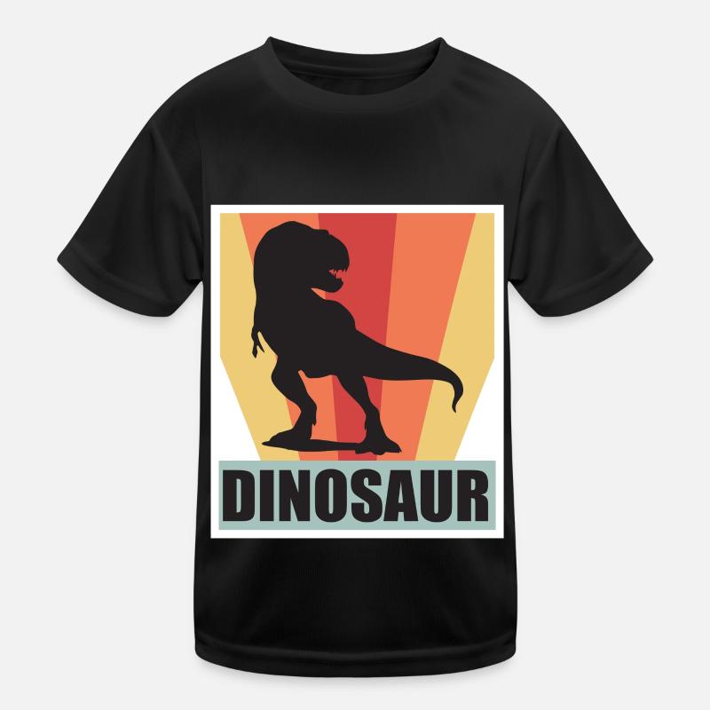 Dinosaurier Retro T-Rex Dino Kreidezeit Kinder Funktions-T-Shirt