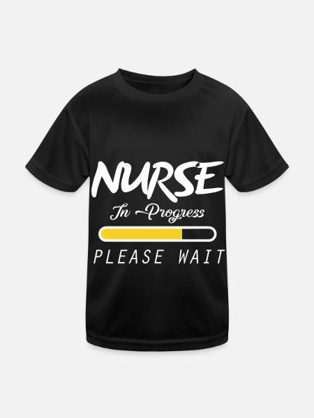 Nurse comes hospital accident doctor - Kids Functional T-Shirt - black - Front