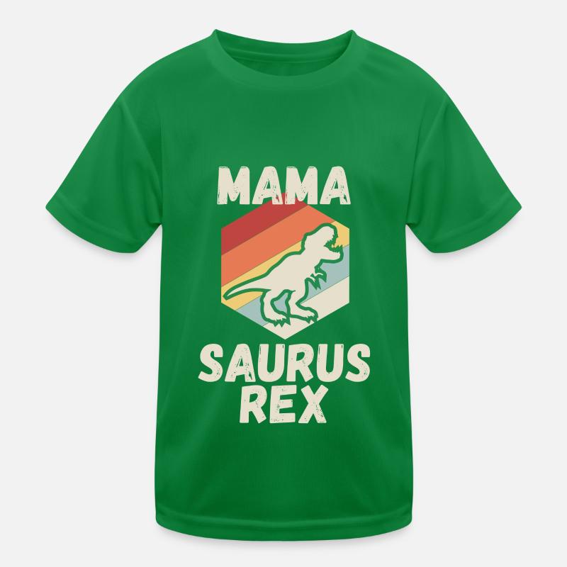 Mama Saurus T-Rex Mutter Dino Dinosaurier Kinder Funktions-T-Shirt