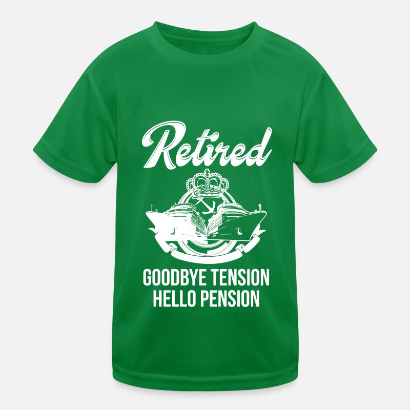 Retirement Captain Pension Not Work Kids Functional T-Shirt