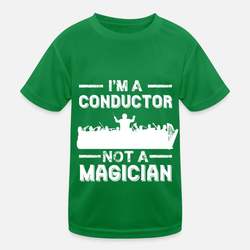 Dirigent und kein Magier Dirigieren mit Stab Kinder Funktions-T-Shirt