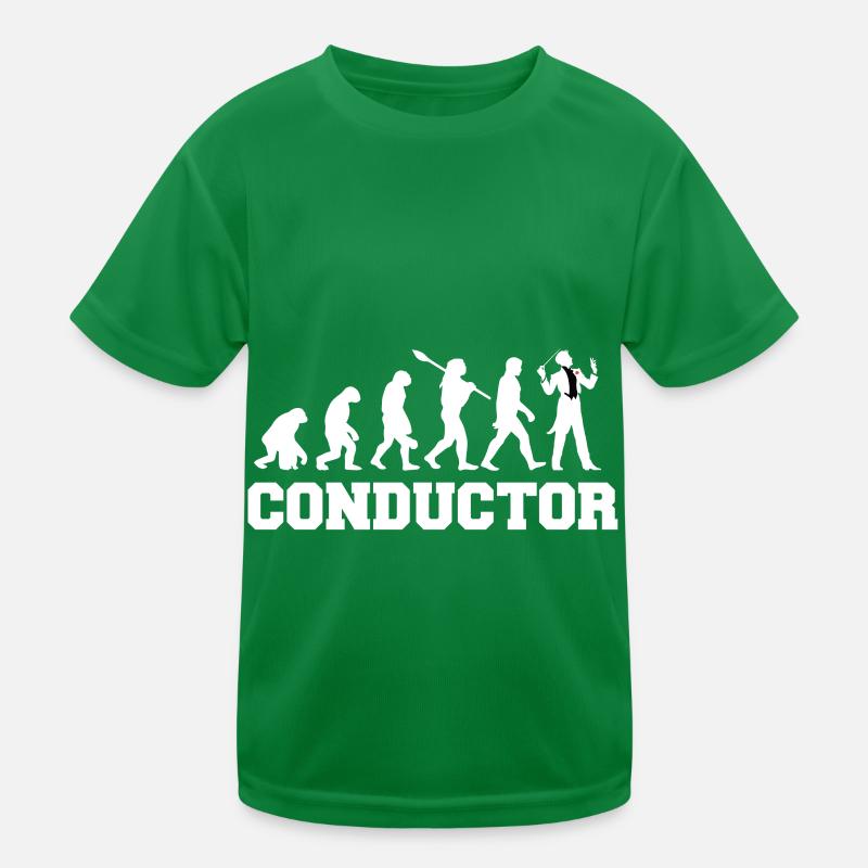 Dirigent Evolution Orchester Konzert Musik Kinder Funktions-T-Shirt