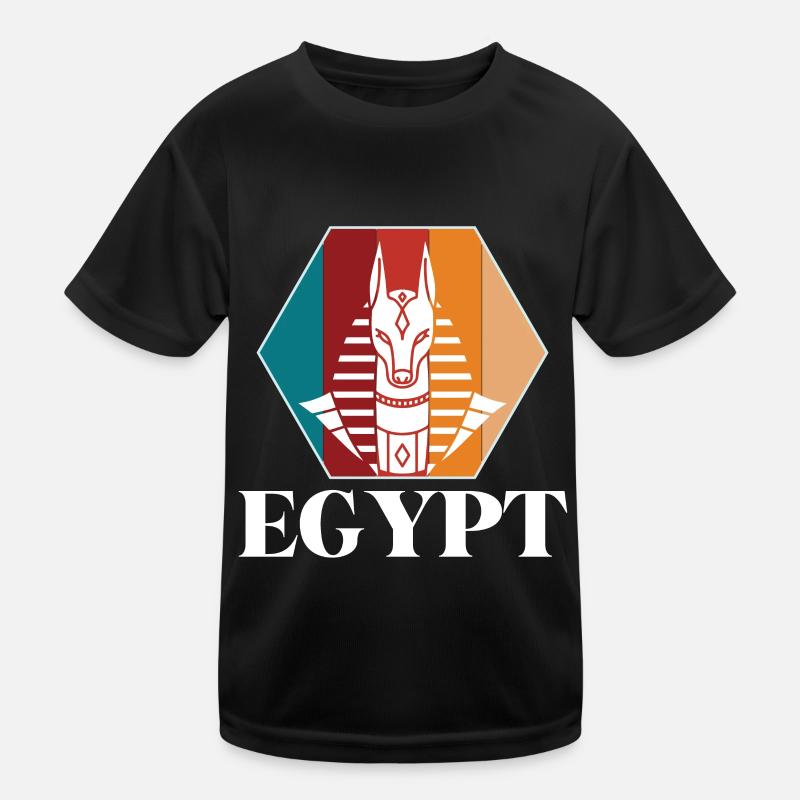 Anubis Egypte Sphinx Pyramide de Gizeh T-shirt sport Enfant