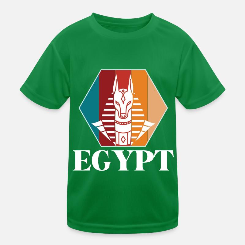 Anubis Ägypten Sphinx Gizeh Pyramide Kinder Funktions-T-Shirt