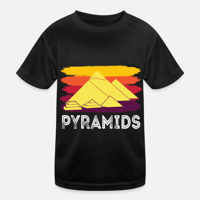 Gizeh Pyramide Ägypten Sphinx Anubis Kinder Funktions-T-Shirt