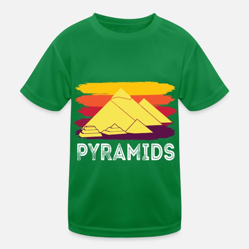 Gizeh Pyramide Ägypten Sphinx Anubis Kinder Funktions-T-Shirt