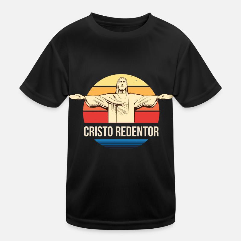 Brasilien Rio Cristo Redentor Kirche Kinder Funktions-T-Shirt