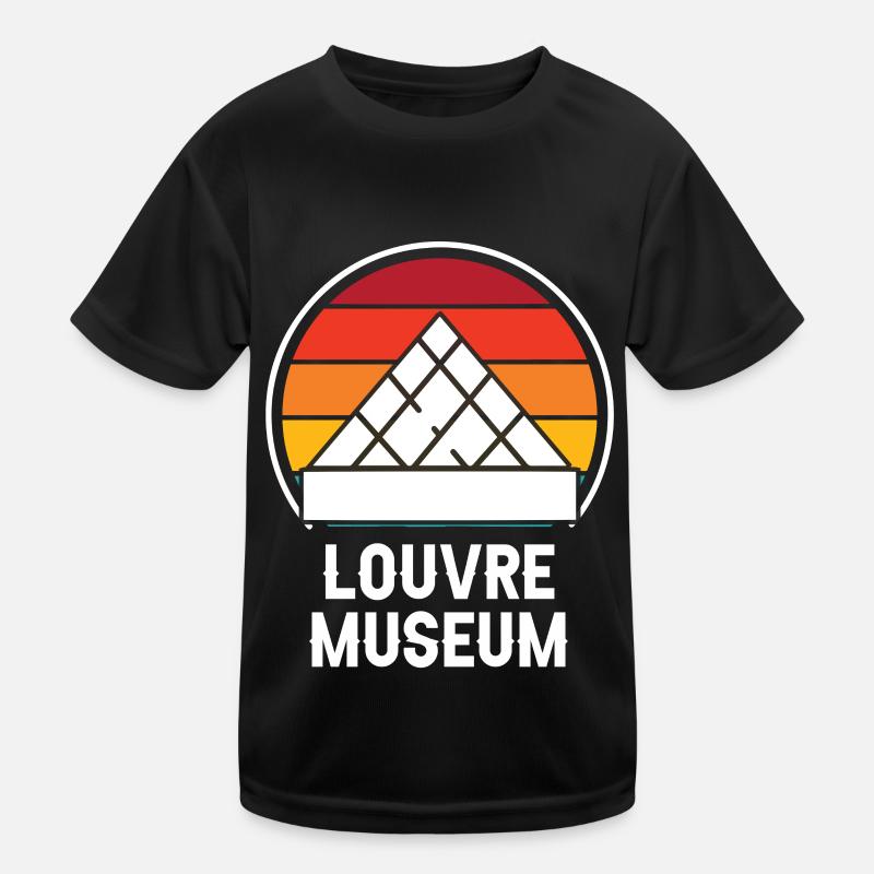 Paris Louvre Museum Kunst Frankreich Kinder Funktions-T-Shirt